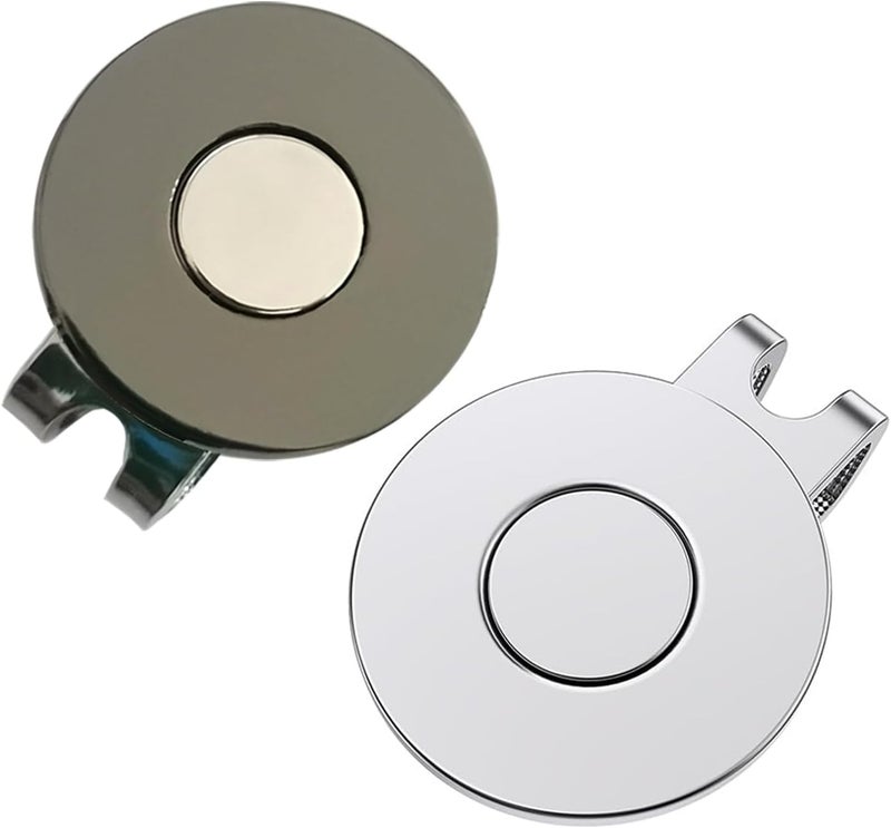 Adhere Golf Hat Clip Golf Ball Marker Holder Magnetic Golf Cap Clips Without Ball Marker - Image 1
